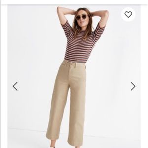 Madewell Emmett Wide-leg Crop pant SAGE